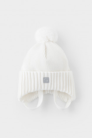 Шапка для девочки, артикул: КВ 20401/ш, цвет: белый