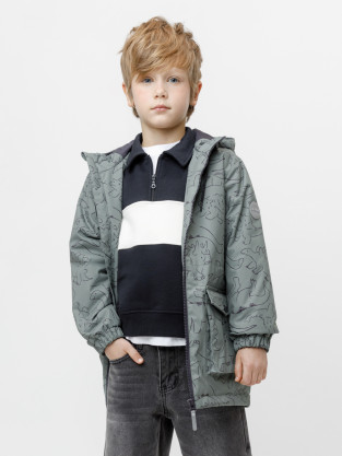 Куртки для мальчика, артикул: ВК 30162/н/2 УЗГ, цвет: хаки