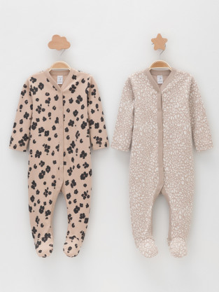 Комбинезон для новорожденных, артикул: К 6025-2уп, цвет: бежевый
