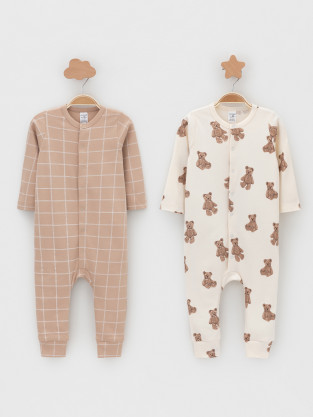 Комбинезон для новорожденных, артикул: К 6535-2уп, цвет: сахар