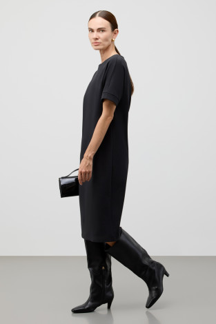 Платья женские для мам, артикул: ЕВТ 5091, цвет: черный