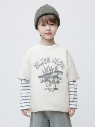 Футболка для мальчика, артикул: КР 302981, цвет: светло-бежевый