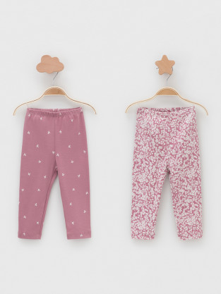 Брюки для новорожденных, артикул: К 400785-2уп, цвет: розовый