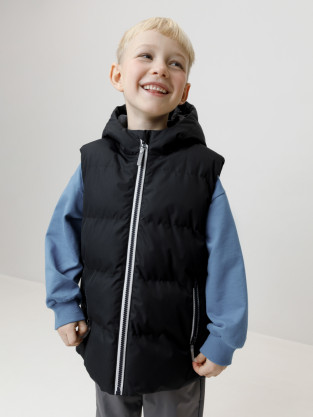 Жилеты для мальчика, артикул: ВК 35022/6 ГР (98-128), цвет: черный