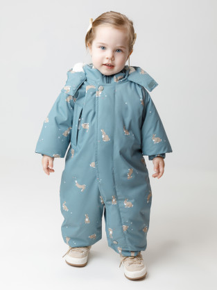 Комбинезоны утепленные для девочки, артикул: ВК 60131/н/2 УЗГ, цвет: серый
