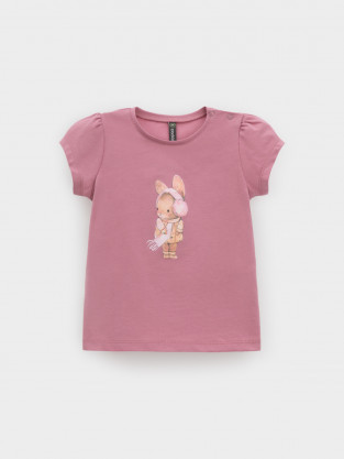 Футболка для девочки, артикул: КР 302454, цвет: розовый