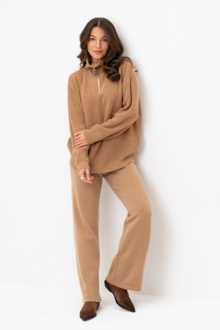 Брюки женские для мам, артикул: ЕВ 416/24ш, цвет: бежевый