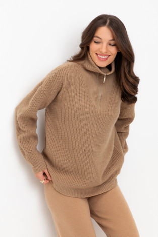 Джемперы женские для мам, артикул: ЕВ 30106/24ш, цвет: бежевый