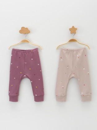 Брюки для новорожденных, артикул: К 4718-2уп, цвет: бордовый