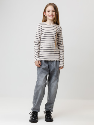 Лонгсливы для девочки, артикул: КР 302820, цвет: сахар