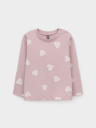 Лонгсливы для девочки, артикул: КР 302829, цвет: розовый