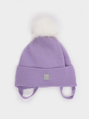 Шапка для девочки, артикул: КВ 20395/ш, цвет: фиолетовый