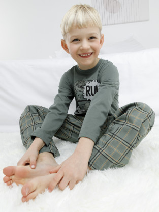 Пижама для мальчика, артикул: К 1600, цвет: зеленый