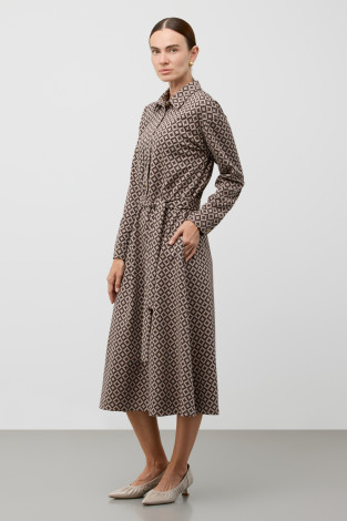 Платья женские для мам, артикул: ЕВТ 5096, цвет: бежевый