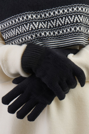Перчатки женские для мам, артикул: ЕВ 10013/ш, цвет: черный