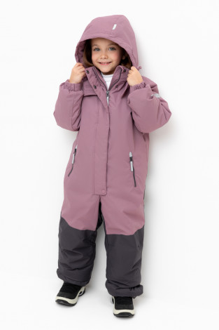 Комбинезоны утепленные для девочки, артикул: ВК 60122/1 ГР, цвет: фиолетовый