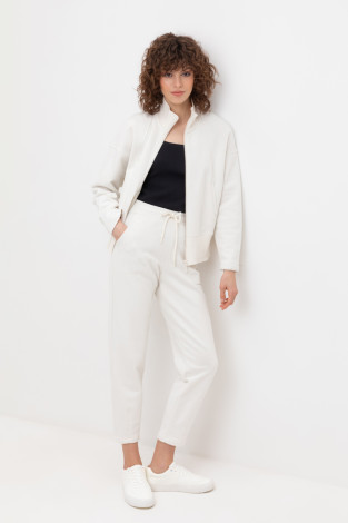 Брюки женские для мам, артикул: ЕВТ 4081, цвет: сливки2