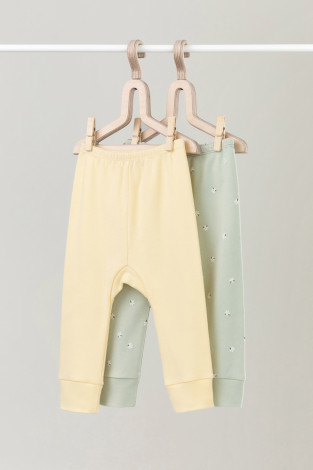 Брюки для новорожденных, артикул: К 4718-2уп, цвет: желтый