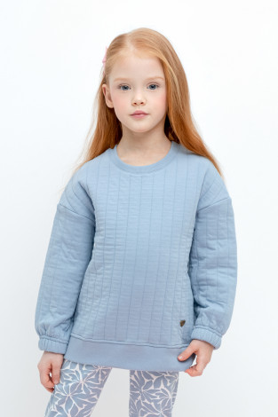 Свитшоты для девочки, артикул: КР 302420, цвет: синий