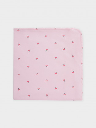 Простынка для новорожденных, артикул: К 8512, цвет: светло-розовый
