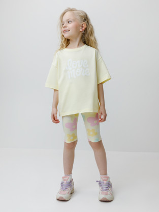 Велосипедки для девочки, артикул: КР 4036, цвет: желтый