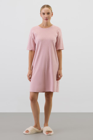 Сорочки ночные женские для мам, артикул: Е 10066, цвет: розовый