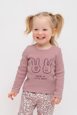 Лонгсливы для девочки, артикул: КР 302310, цвет: розовый