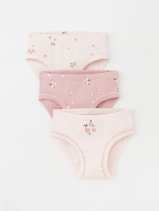 Трусы для девочки, артикул: К 1978-3уп, цвет: светло-розовый