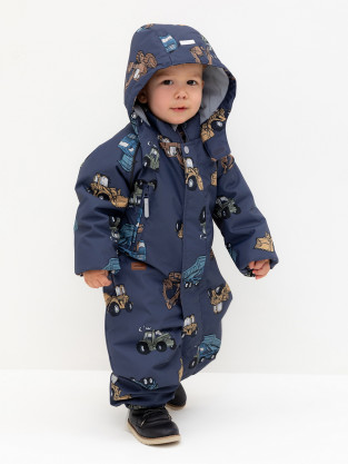 Комбинезоны утепленные для мальчика, артикул: ВК 60085/н/58 УЗГ, цвет: синий