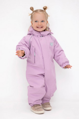 Комбинезоны утепленные для девочки, артикул: ВК 60032/3 Ал, цвет: фиолетовый