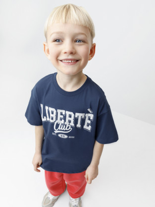 Футболка для мальчика, артикул: КР 303045, цвет: синий