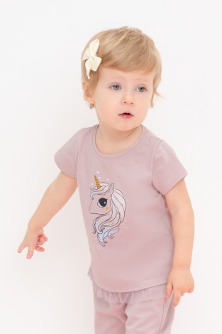 Футболка для девочки, артикул: КР 302321, цвет: розовый