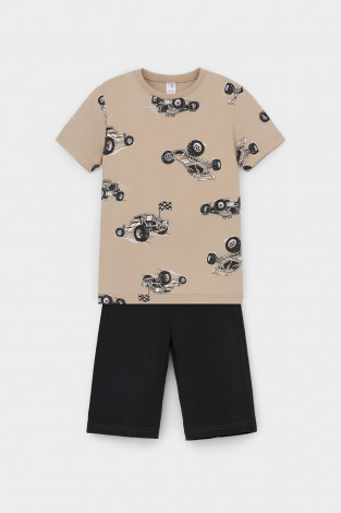 Пижама для мальчика, артикул: К 1614, цвет: бежевый