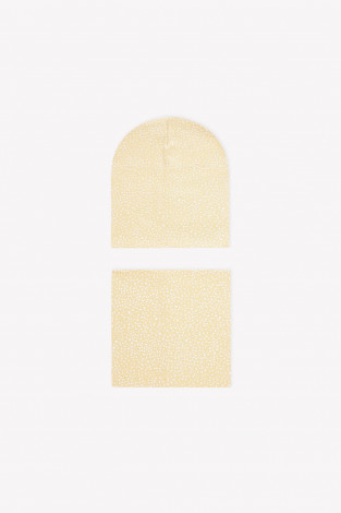 Шапка для девочки, артикул: К 8125, цвет: желтый