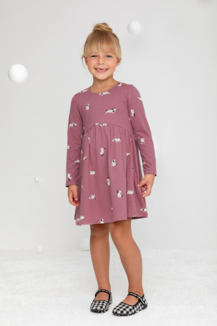 Платье для девочки, артикул: К 5775, цвет: бордовый