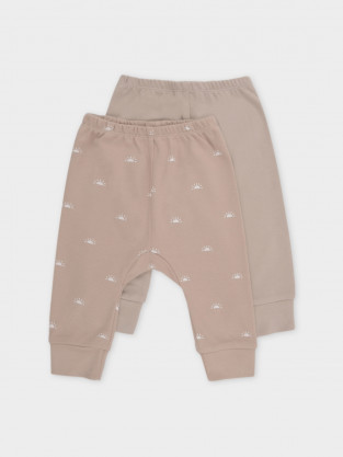 Брюки для новорожденных, артикул: К 4718-2уп, цвет: бежевый