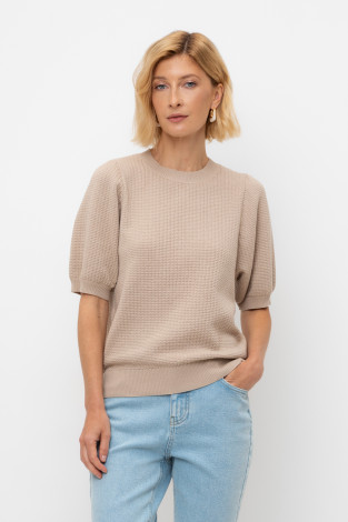 Джемперы женские для мам, артикул: ЕВ 30142, цвет: бежевый