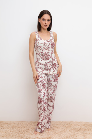 Брюки для дома для мам, артикул: Е 40046, цвет: светло-розовый