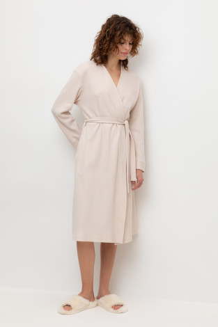 Халаты женские для мам, артикул: Е 50014/24, цвет: бежевый
