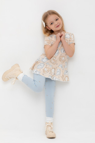 Блузка для девочки, артикул: КР 302745-1, цвет: бежевый