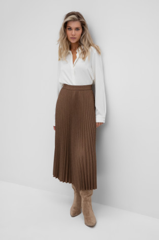 Юбки женские для мам, артикул: ЕТ 70000, цвет: бежевый