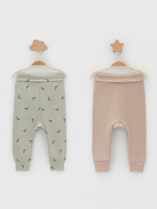 Брюки для новорожденных, артикул: К 400715-2уп, цвет: хаки