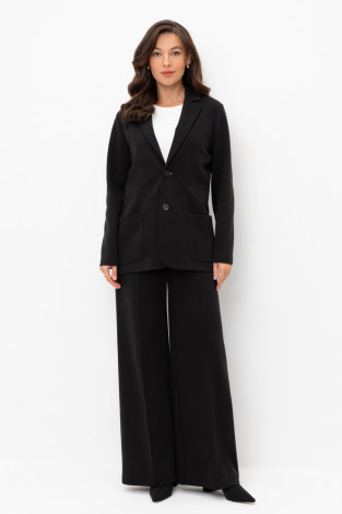 Брюки женские для мам, артикул: ЕВТ 4112, цвет: черный