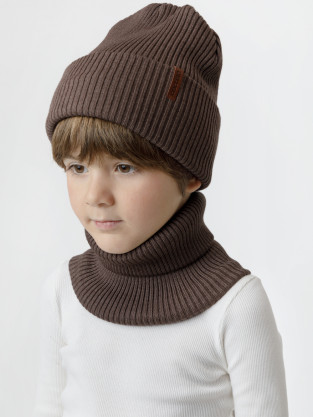 Комплекты вязаные, артикул: КВ 22019, цвет: коричневый
