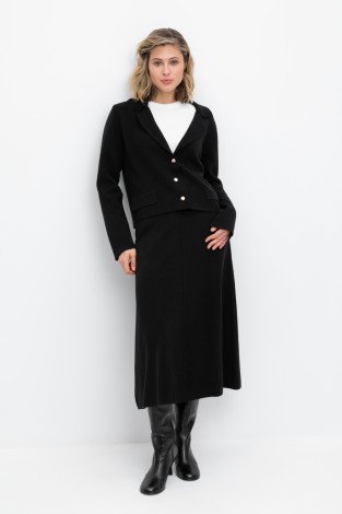 Юбки женские для мам, артикул: ЕВ 737/ш, цвет: черный