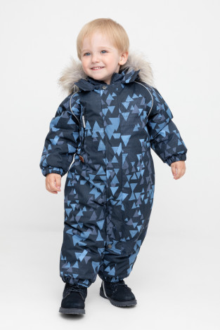 Комбинезоны утепленные для мальчика, артикул: ВК 60116/н/7 ГР, цвет: темно-синий