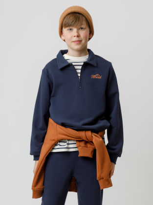 Свитшоты для мальчика, артикул: КР 302798, цвет: темно-синий