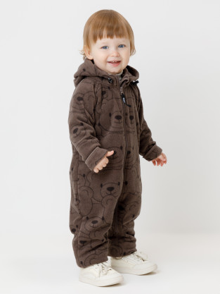 Комбинезон для мальчика, артикул: ФЛ 60009/н/5 ГР, цвет: коричневый