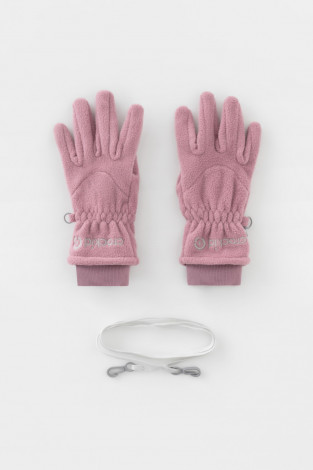 Перчатки для девочки, артикул: ФЛ 10001/25/49 ГР, цвет: фиолетовый