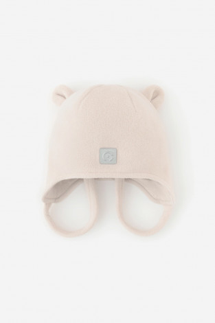 Шапка для девочки, артикул: ФЛ 80012/25/4 ГР, цвет: бежевый